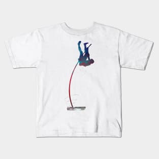 Pole vault #polevault #sport #athletics Kids T-Shirt